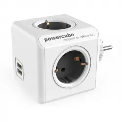 PowerCube Original USB 4 Tomas + 2 USB Gris