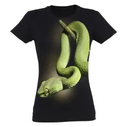 Camiseta Mujer Mamba verde color Negro