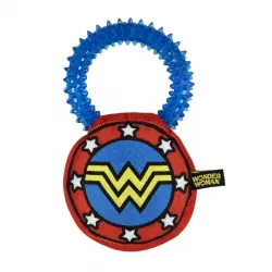 DC Wonder Woman Anillo Mordedor con Peluche para perros