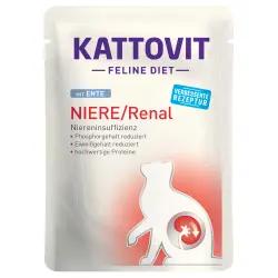 Kattovit Renal (insuficiencia renal) en sobres - 6 x 85 g - Pato