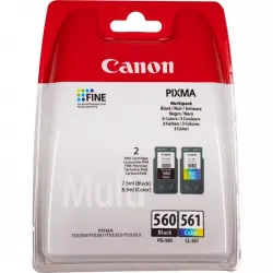 Cartuchos de Tinta Original Canon PG-560/CL-561 Multipack Negro/Tricolor