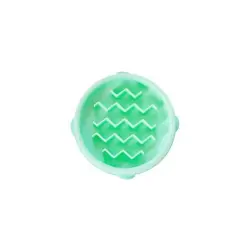 Comedero lento  Slo Bowl olas para perros color Verde