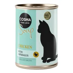 Cosma Soup sopa para gatos 6 x 100 g - Pechuga de pollo con espárragos