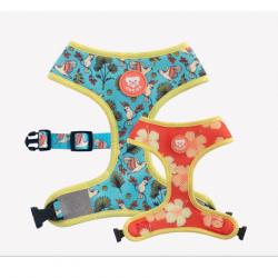 Dukier Arnés Reversible Estampado Aves para perros