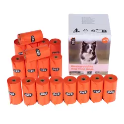 TIAKI Bolsas biodegradables para heces - 18 rollos de 15 bolsas cada uno