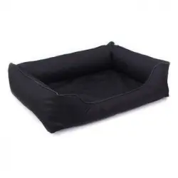 Cama Ortopédica Para Perros Valencia 80 X 60 Cm Color Negro