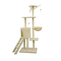 Cstore jipsy árbol rascador con 3 plataformas beige para gatos