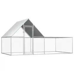 Gallinero De Acero Galvanizado 4x2x2 M Vidaxl