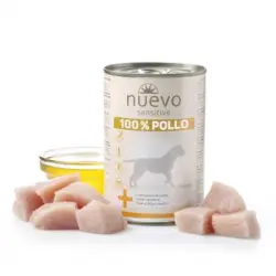 Nuevo Lata Perro Sensitive: 100% Pollo, 400 G