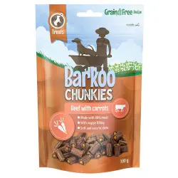 Barkoo Chunkies palitos rellenos para perros - Vacuno y zanahoria - 100 g