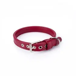 Collar de cuero vegano Pamppy Cher color Rojo