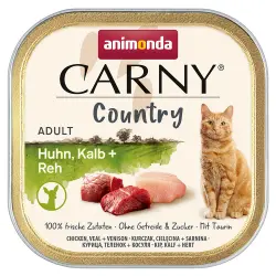 Animonda Carny Country Adult 32 x 100 g - Pack Ahorro - Pollo, ternera y corzo