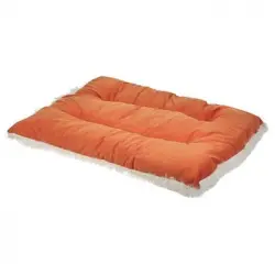 Cama Para Perro De Terciopelo Naranja 55 X 70 Cm Ergani