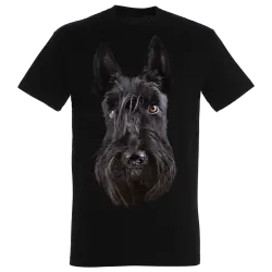 Camiseta Terrier Escocés color Negro