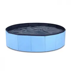 Piscina Perros Antideslizante Bañera Pvc Verano Refrescante Fácil Almacenar 120x30cm