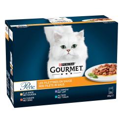 Purina Gourmet Perle en sobres 12 x 85 g - Finas láminas en salsa