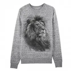 Sudadera León Monocromática color Gris