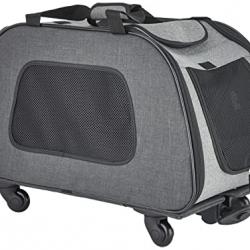 Trolley para perros de nylon negro y gris