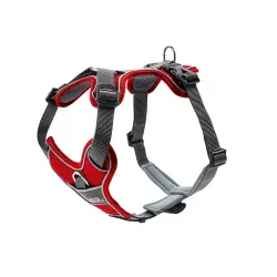 Arnés HUNTER Divo rojo y gris para perros - T/M: 56-73 cm perímetro de pecho