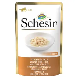 Schesir bolsitas 6 x 85 g en gelatina - Lonchas de pollo en salsa