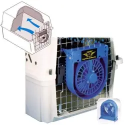 Ventilador para jaulas color Gris