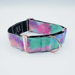 Baona collar martingale yamuna de nylon reciclado multicolor para perros