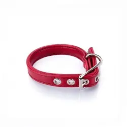 Collar de cuero vegano Pamppy especial Toy color Rojo