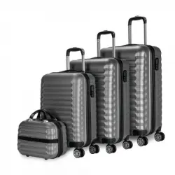 Numada Upfly Juego Maletas y Neceser 4pzs Gris Antracita