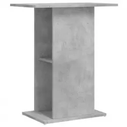 Soporte Acuario Madera Ingeniería Gris Hormigón 60,5x36x72,5 Cm Vidaxl