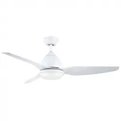Sulion Ventilador de Techo con Luz LED y Mando 18W Blanco