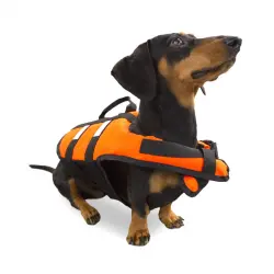 TK-Pet Chaleco Salvavidas Naranja para perros