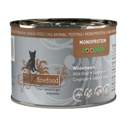 catz finefood Monoproteína zooplus 6 x 200 g - Jabalí