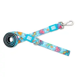 Correa corta Max & Molly Blue Ocean - Talla XS: 120 cm de largo, 10 mm de ancho