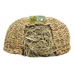 JR Farm Iglú de hierba - 2 x 470 g (grande, 30 x 30 x 25 cm) - Pack Ahorro