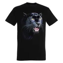 Camiseta Cabeza Pantera Negra color Negro