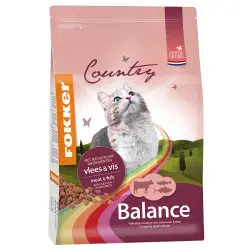 Fokker Country Balance con carne y pescado para gatos - 10 kg