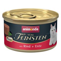 Animonda Vom Feinsten Adulto comida húmeda para gatos 12 x 85 g - Vacuno + Pato