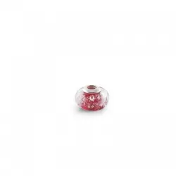 Charm Plata color Rojo