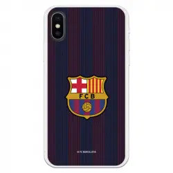 Funda Licencia Oficial FC Barcelona Rayas Blaugrana para iPhone X