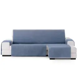 Vipalia Protector Cubre Sofá Chaise Derecho 240 Color Azul Modelo Brisa