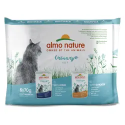 Almo Nature Holistic Urinary Help en bolsitas - Pack mixto 6 x 70 g: 3 x Pollo y 3 x Pescado