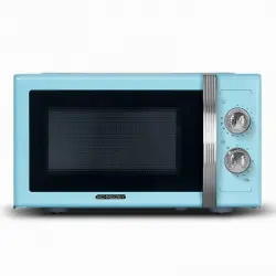 Schneider SMW23VMBL Microondas con Grill 23L 800W Vintage Azul