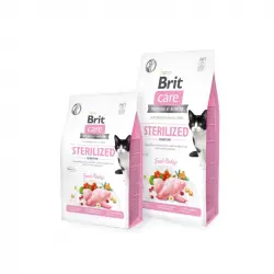 Brit care cat sterilized sensitive alimentacion para gatos, Peso 2 Kg