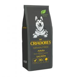 Criadores Adulto Grain Free Salmón pienso para perros de razas medianas y grandes