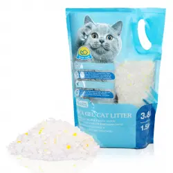 Nobleza - Arena para Gatos de sílice Camada para Gatitos de Gel de Diamante 3.8L Absorbente, Cómodo Biodegradable