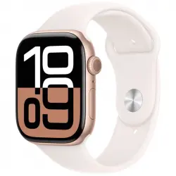 Apple Watch Series 10 GPS + Cellular 46mm Caja Aluminio Oro Rosa con Correa Deportiva Rosa Rubor M/L