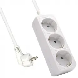 Ewent Regleta 3xSchuko Blanca