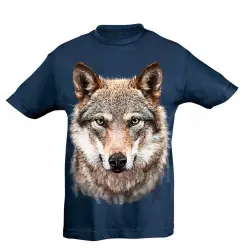 Camiseta Niño Lobo color Azul