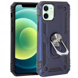 Cool Funda Hard Azul con Anilla para iPhone 12/12 Pro