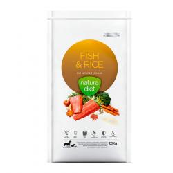 Natura Diet Adulto Pescado y Arroz pienso natural 3 Kg.